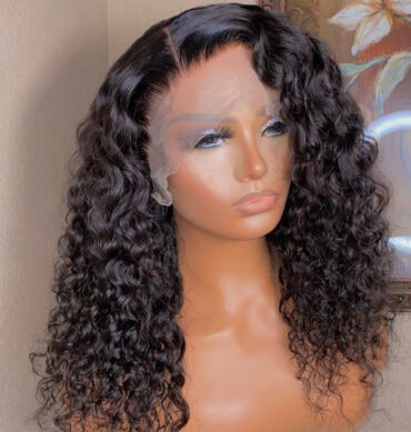 Water Wave Medium Length 13x4 Lace Frontal Wig 200% Density