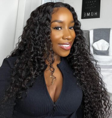 Water Wave 13x6 HD Lace Front Wig Pre Plucked Hairline Bleached Knots Glueless Wig For Women