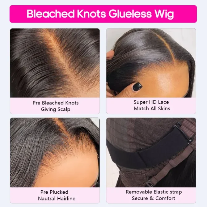 Highlight Water Wave 6x5 HD Lace Wear Go Glueless Honey Blonde Closure Wig 180% Density