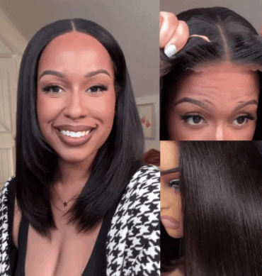 Wear Go Yaki Straight Glueless Bob Human Hair Wig Pre Everything Natural Look With HandCraft Layer